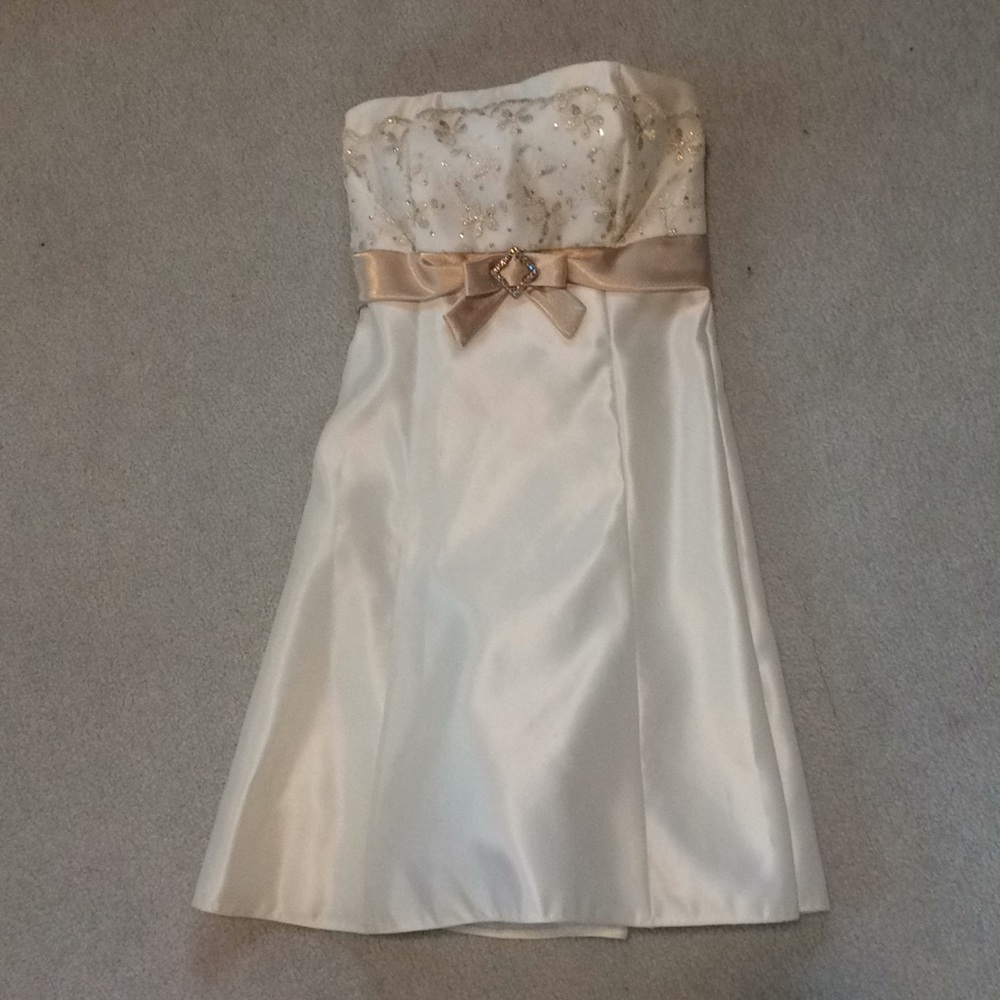 Strapless Formal Mini Dress